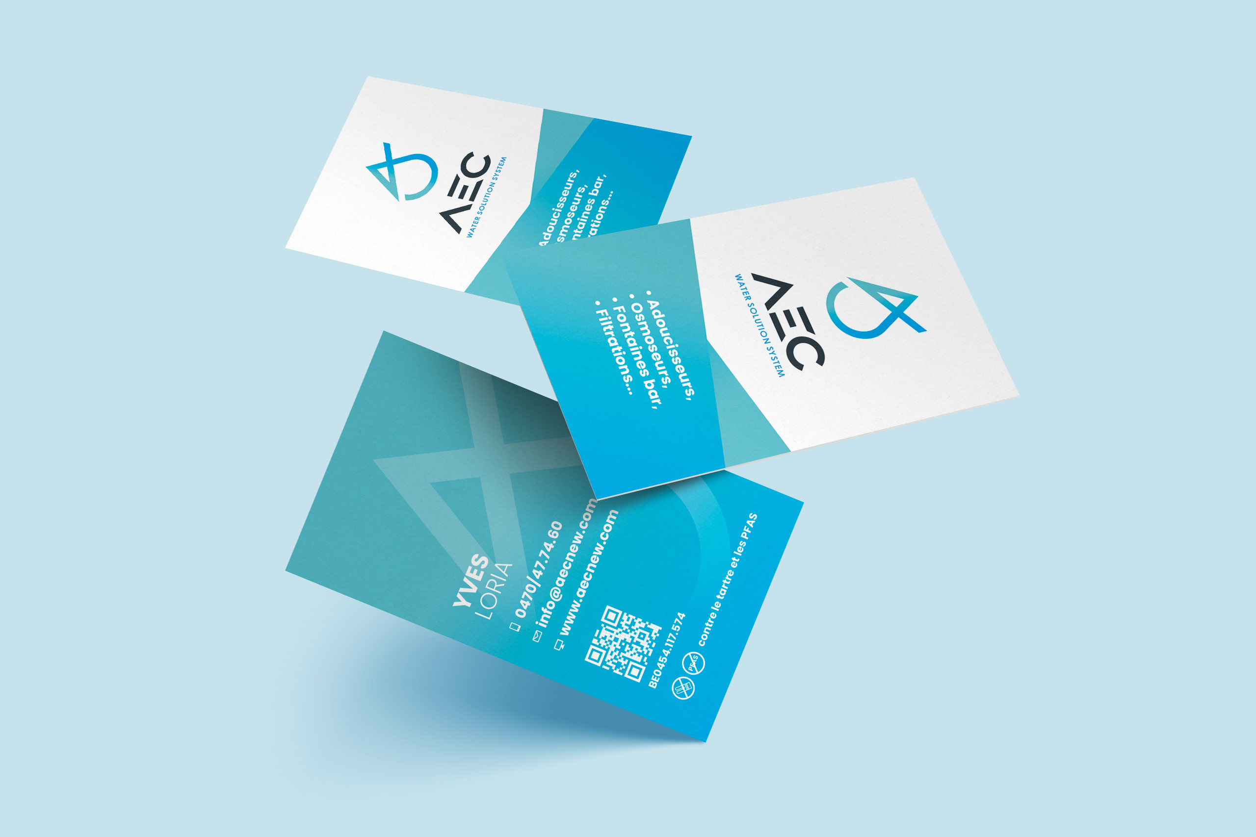 AEC New - Carte de visite - Accompagnement - Consulting - Coaching - Communication - Décortik