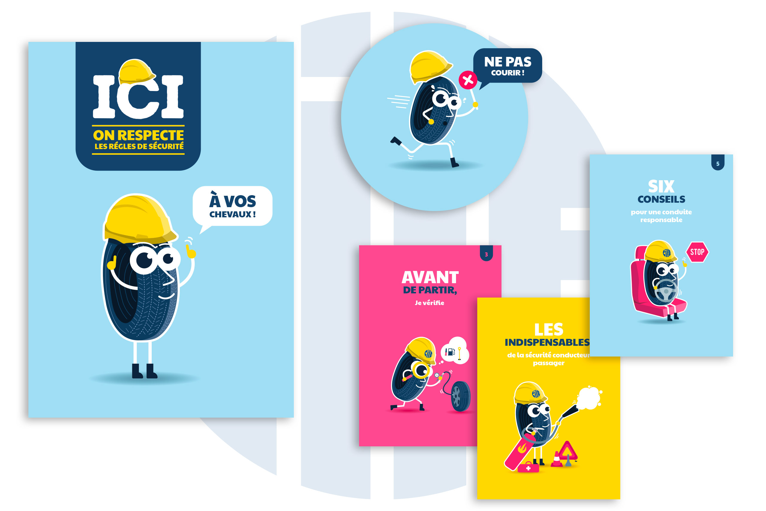 CILE - Graphisme - Mascotte - Support de communication - Signalétique - Sécurité - Décortik