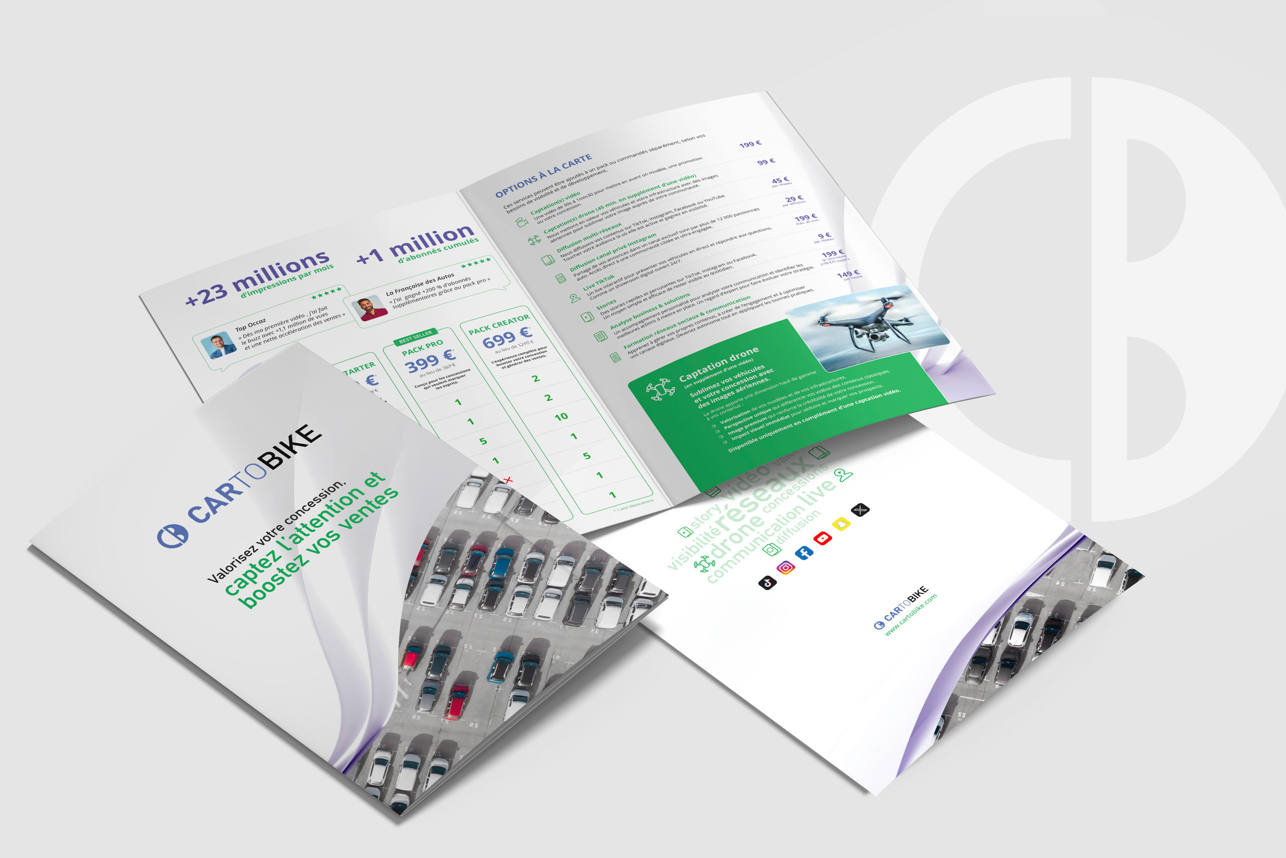 Cartobike - Brochure - Plaquette de présentation - Graphisme - Accompagnement - Consulting - Coaching - Graphisme - Décortik