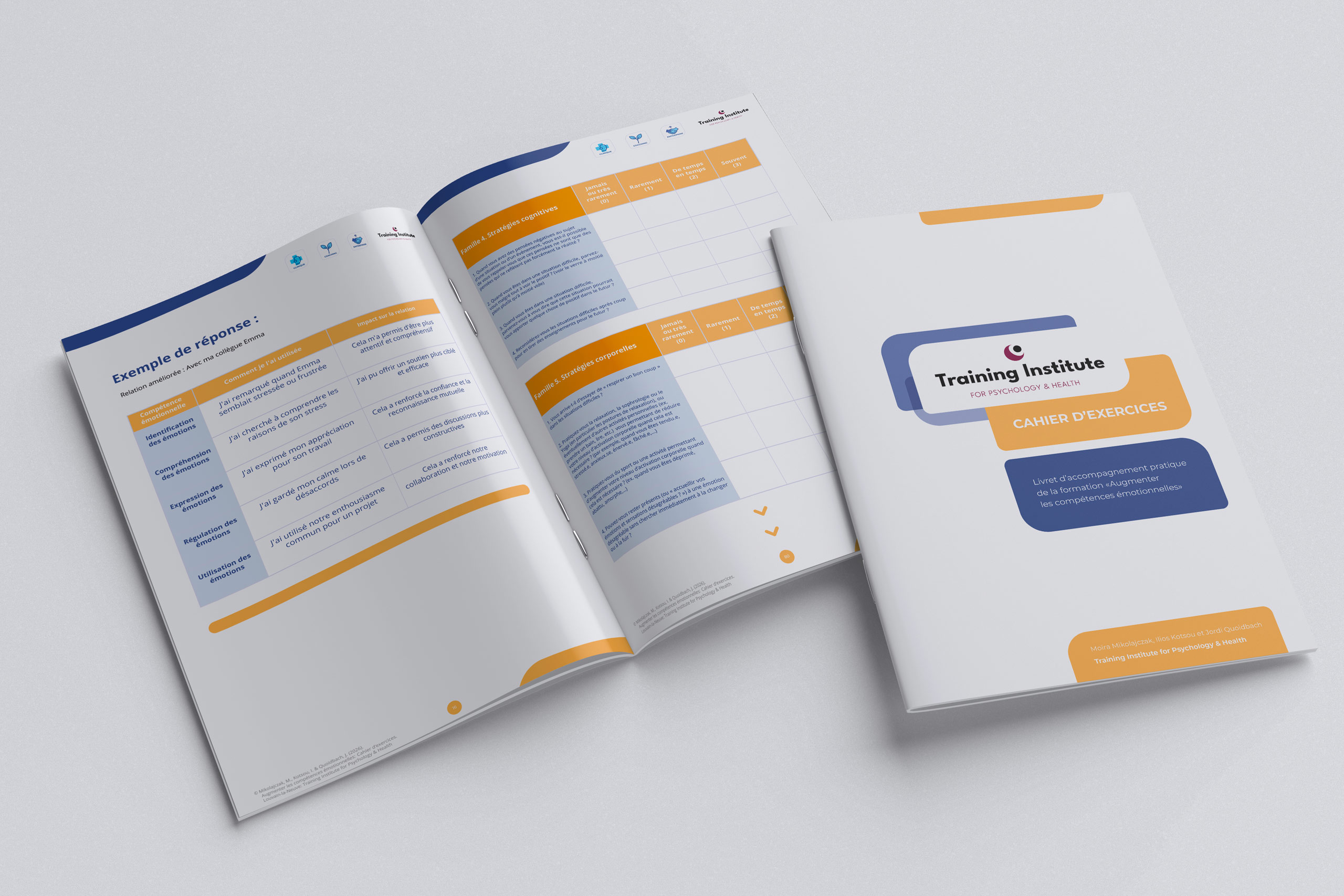 Training Institute for Parental Burnout - brochure - cours - graphisme - decortik
