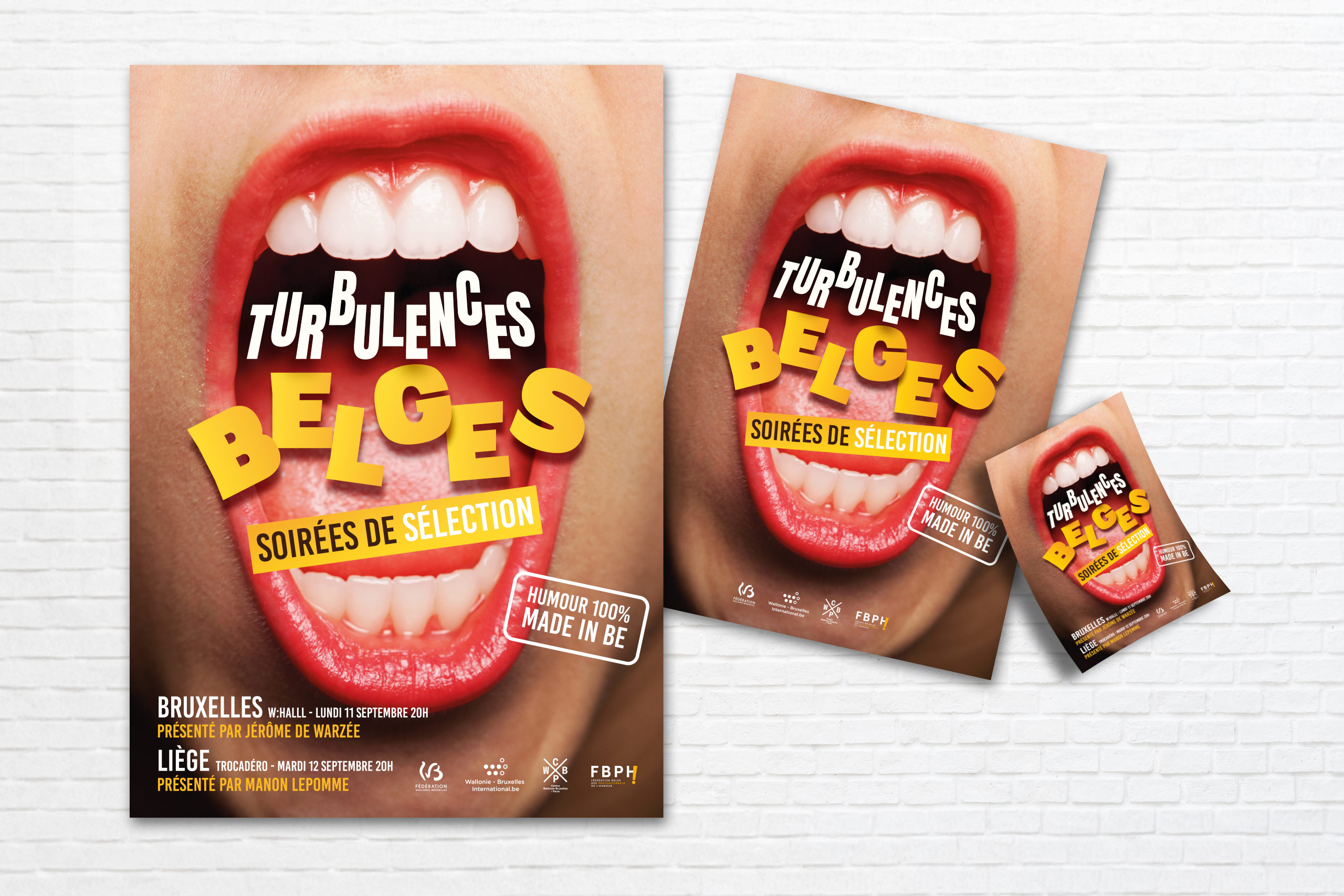 Turbulences belges - graphisme - affiche - Décortik