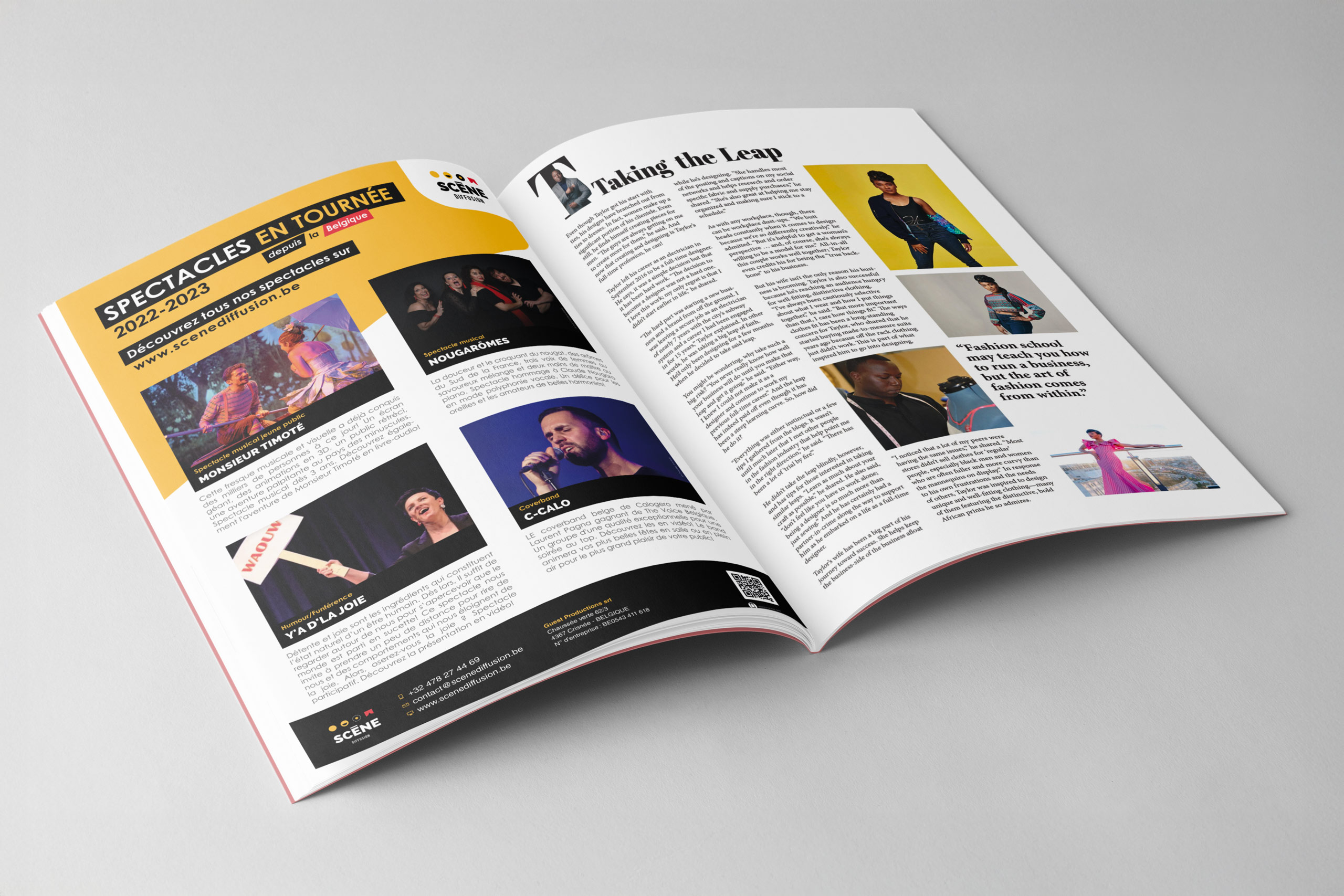 scène diffusion - graphisme - annonce presse - Décortik